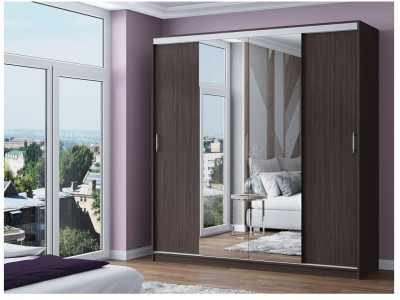 Шкаф-купе Альянс-3 ЛДСП (Венге)