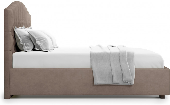 Кровать Lugano 160 с подъемным механизмом, Velutto 22