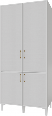 Толедо Шкаф 2-х створчатый (4 фасада) ТШ-22 белый