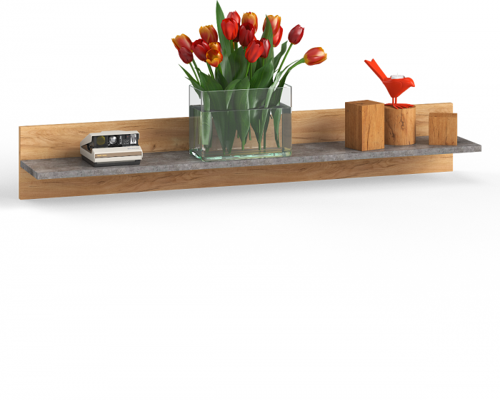 Арчи Полка 10.110, дуб крафт золотой/камень тёмный