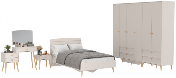 Афина Спальня 39-1200, кашемир серый