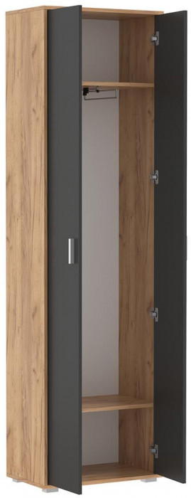 Антре шкаф 65.07 Дуб золотой / Диамант серый