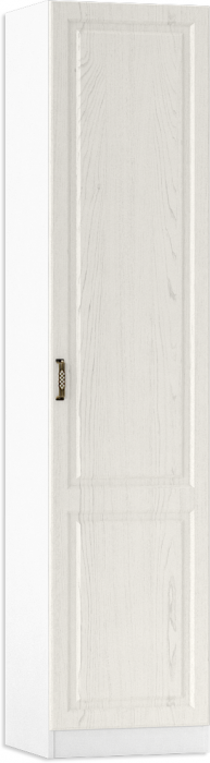 Ливерпуль Шкаф-пенал, ясень ваниль/белый