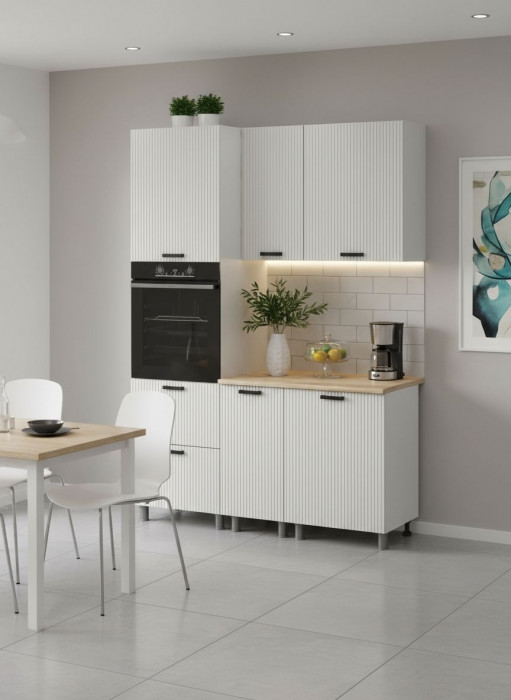 МК Аленушка 1,6м ПД Лотос Молочный,скоба антрацит,сонома