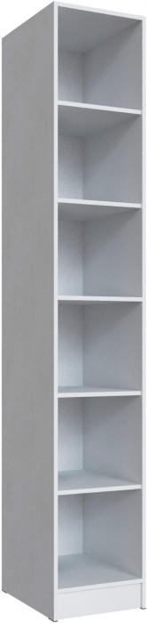 Стеллаж Мадрид (0,4) с дверкой, Белый/Ателье светлое