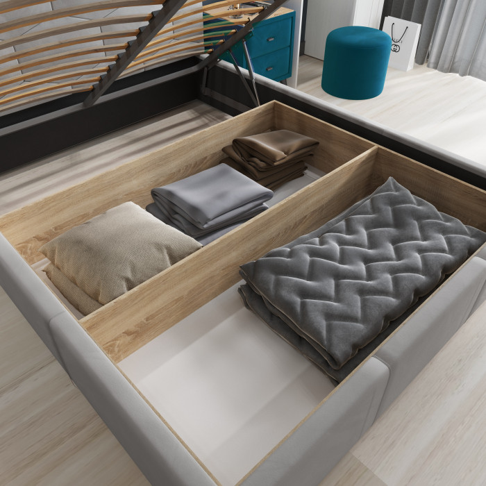 Манука Кровать интерьерная 160 изумруд, ПМ