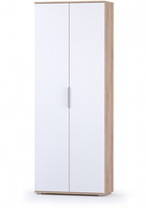 Куба Прихожая 22, цвет дуб сонома/белый премиум, ШхГхВ 182,8х38,3х210,6 см., универсальная сборка