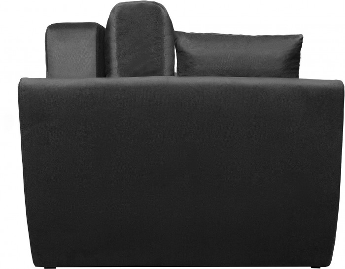 Диван-кровать Амстердам Люкс, 150х195, еврокнижка, независимый пружинный блок, велюр, черный