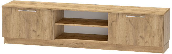 Тумба-2 под ТВ напольная "Иннэс-7", Дуб крафт золотой