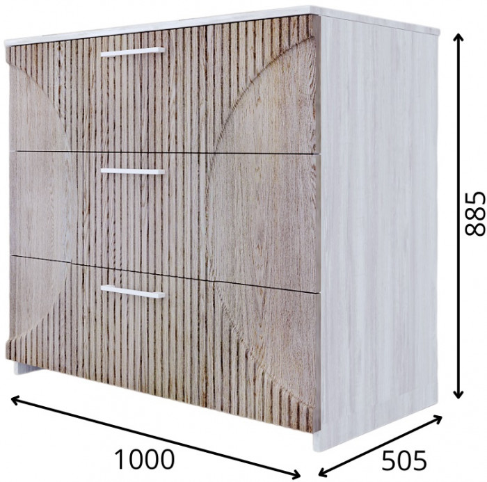 Модульная спальня "Монтале" - Бетон пайн светлый/Астана роузвуд