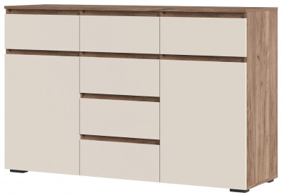 Хелен КМ 05 Комод 6 ящиков (1502х958х460) кашемир/дуб крафт табачный