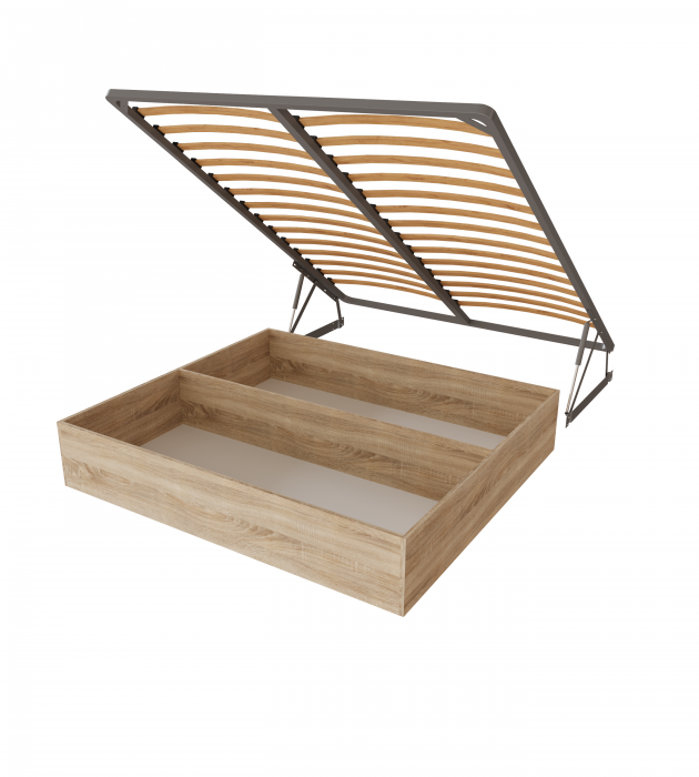 Рио Кровать интерьерная 160 серый квадрат, ПМ