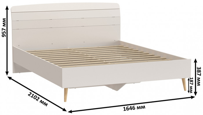 Афина Спальня 06-1600, кашемир серый