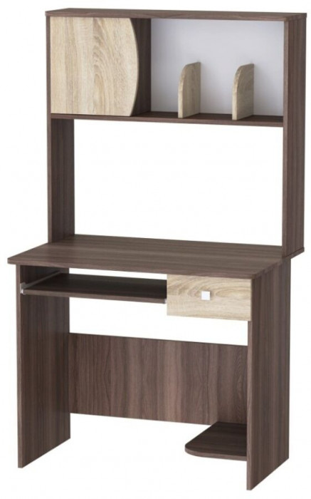 Компьютерный стол Грета-4 ясень шимо/дуб сонома