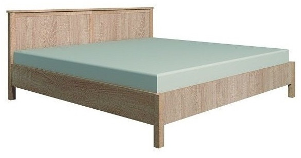 Кровать с ортопедическим основанием (металл) Sherlock 42 160х200, дуб сонома