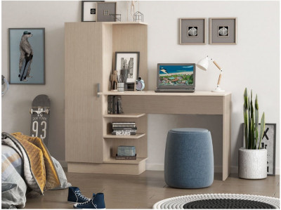 Компьютерный стол №1 (Дуб беленый)