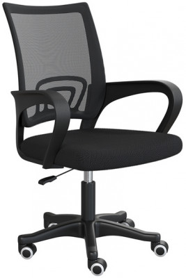 Кресло компьютерное Мебель--24 103, цвет чёрный, ШхГхВ 59х56х83-94 см., максимальная нагрузка 120 кг.