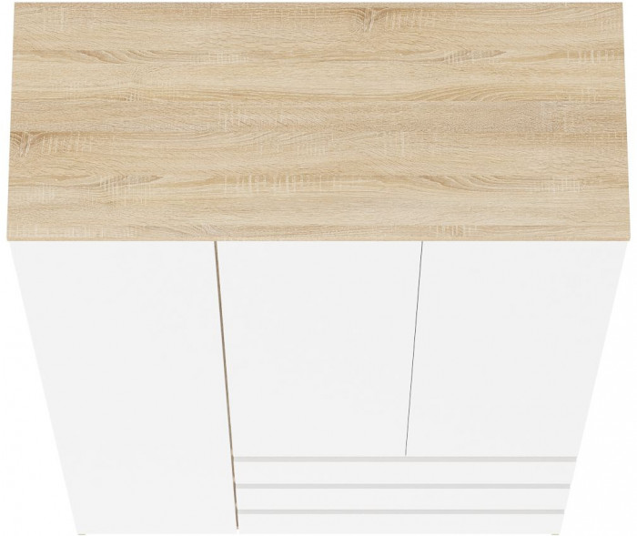 Мори Шкаф МШ1200.1, цвет дуб сонома/белый, ШхГхВ 120,4х50,4х209,6 см., НЕ универсальная сборка