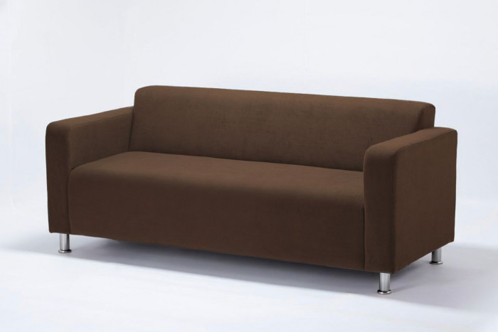 Диван прямой Томи, 160 см, велюр, коричневый
