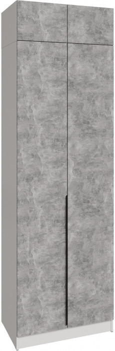 Шкаф Мадрид, композиция 15, Белый/Ателье светлое