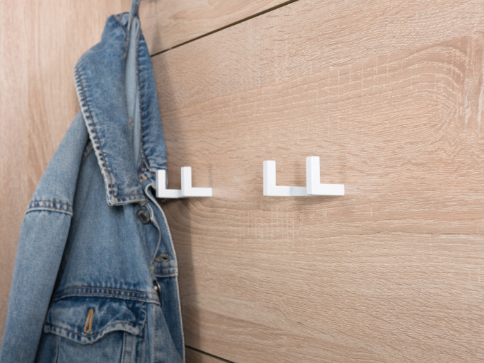 Куба Прихожая 7, обувница 13.58 + Вешалка 10.122 + обувница 13.114 + Зеркало, цвет дуб сонома/белый премиум, ШхГхВ 115х38,3х210,6 см., ун. сборка