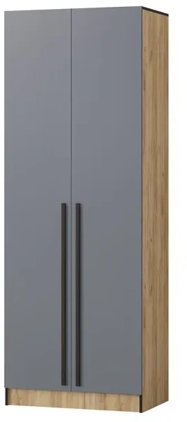 Шкаф Бастион 800, Графит/Дуб крафт золотой