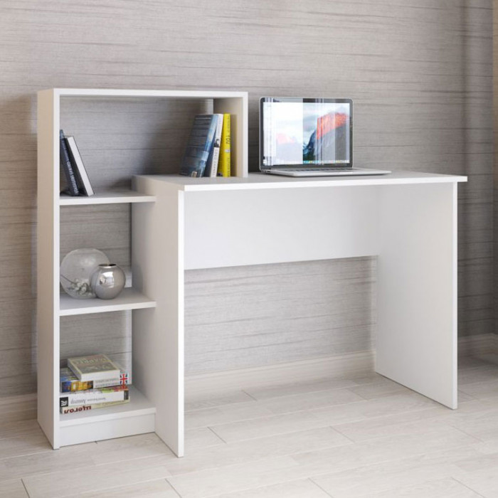 Стол компьютерный Квартет-2 (1250*1020*500) белый