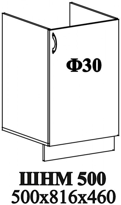 Ф-30 Катрин (ШВ 500, ШН 500, ШНМ 500) МДФ циркон