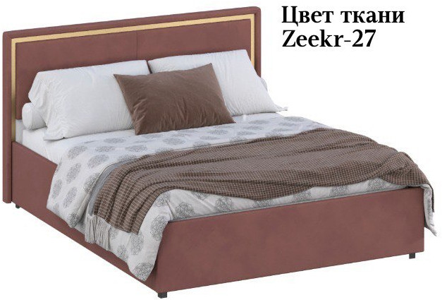 Кровать 140 с ортопед. основанием КР-431-М-14, Микровелюр Zeekr-27