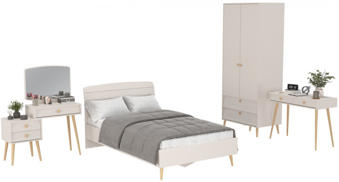 Афина Спальня 08-1200, кашемир серый