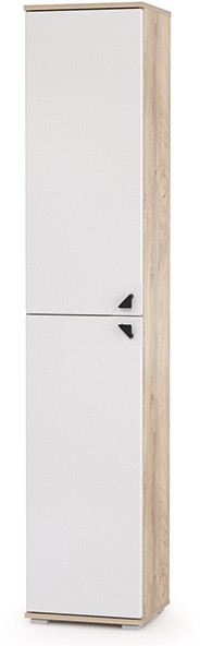 Бостон 13.154 Шкаф, дуб эндгрейн элегантный/фасады МДФ милк рикамо софт