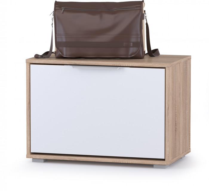 Куба Прихожая 9, цвет дуб сонома/белый премиум, ШхГхВ 287,8х107,3х210,6 см., универсальная сборка