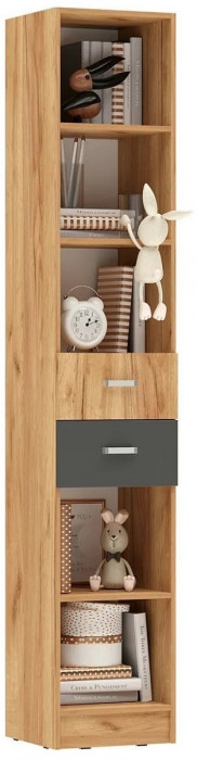 Мартина Стеллаж с ящиками (Крафт / Графит)