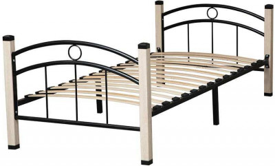 Скарлетт кровать односпальная 900 Дуб Сонома/черный