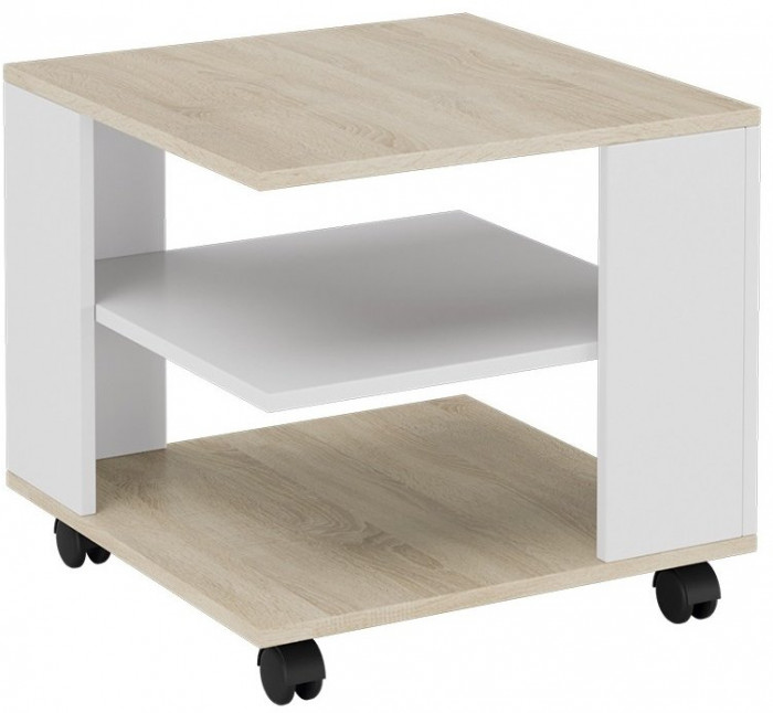 Diamond Стол журнальный тип 7 (Дуб сонома/Белый)