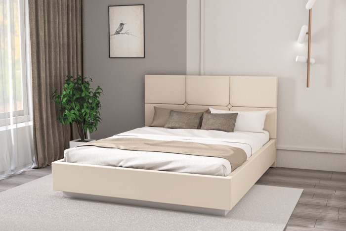 Кровать "Соната" арт.004 с настилом ЛДСП, 160х200 - Alysia 003