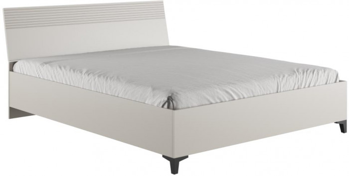 Кровать с основанием Ника (1,6м), Бежевый, Кашемир