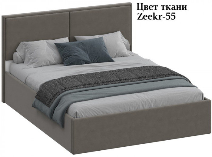 Кровать 160 с ортопед. основанием КР-430-М-16, Микровелюр Zeekr-55