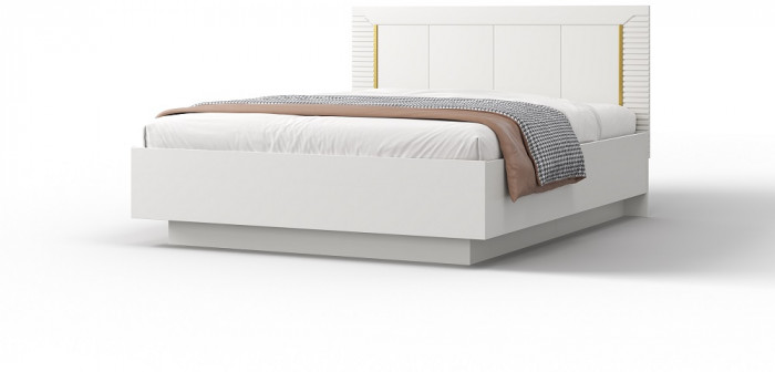 Модульная спальня "Карлин" - Белый текстурный/Корунд джелато