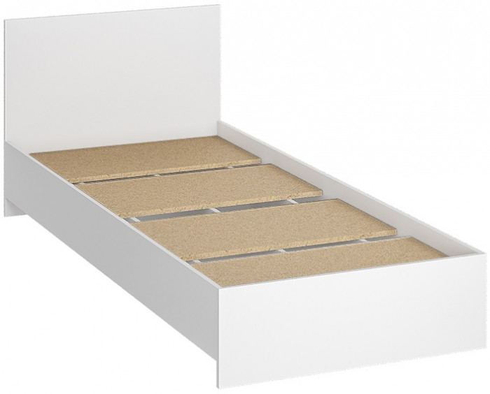 Кровать 80х200 с основанием ДСП Ронда КР-080, белый