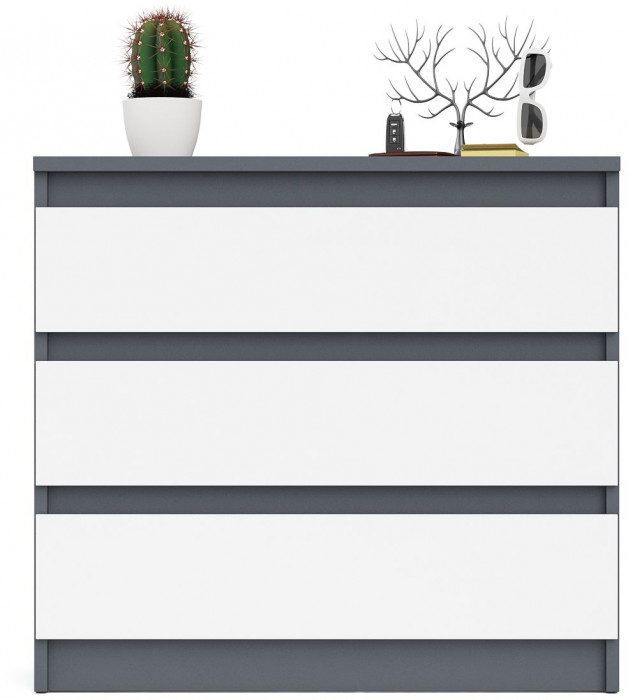 Мори Комод МК800.1, графит/белый