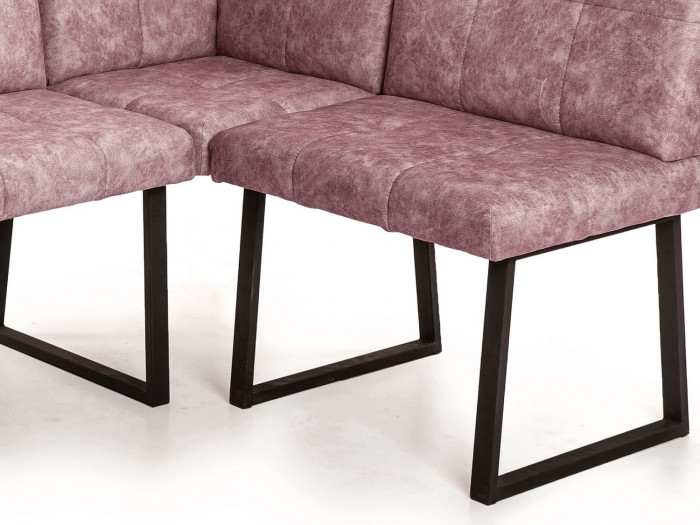 Модульный угловой диван Реал Коралл/Черный муар