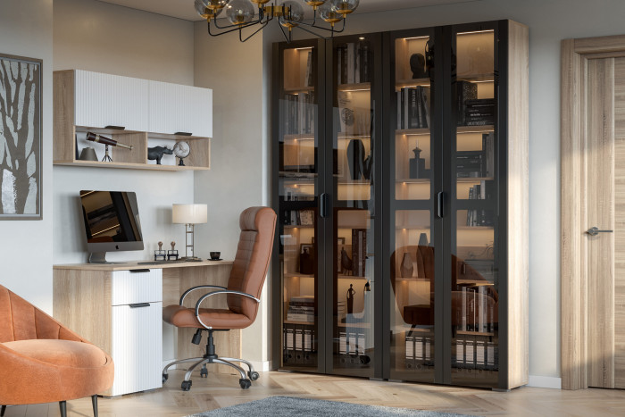 Полка Норд Лине ПЛ03-1200, Дуб сонома, Софт пломбир