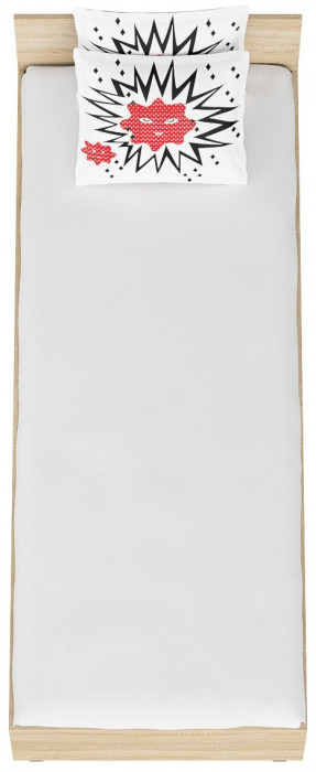 Мори Кровать 0800, цвет дуб сонома, ШхГхВ 83,5х203,5х70 см., сп.м. 800х2000 мм., без матраса, основание есть