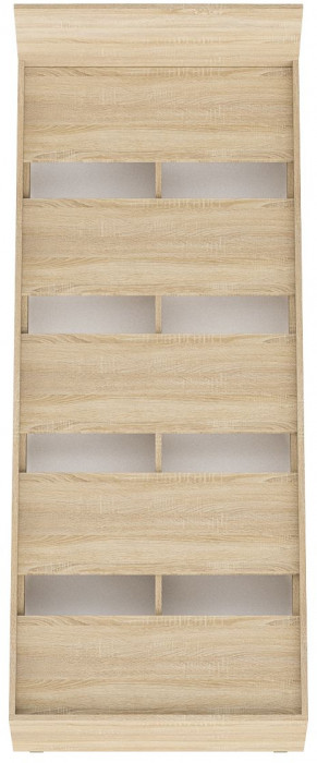 Мори Кровать 0800, цвет дуб сонома, ШхГхВ 83,5х203,5х70 см., сп.м. 800х2000 мм., без матраса, основание есть