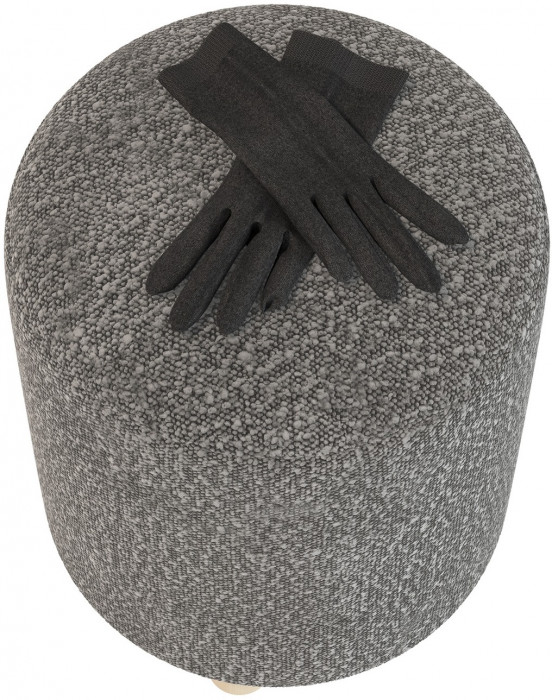 Банкетка 6-5137ТКШтем.серый Марта, ткань тёмно-серая