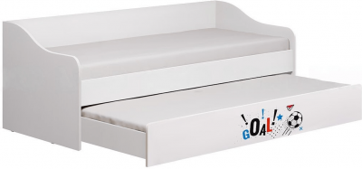 Вега NEW Boy Кровать выдвижная (Белый / Белый глянец)