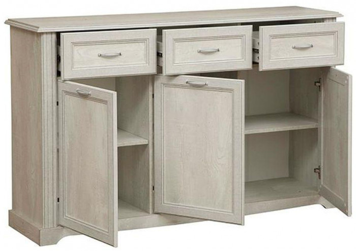 Гостиная Сохо комплектация 2 бетон белый/бетон патина