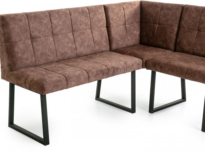 Модульный угловой диван Реал Коньяк/Черный муар