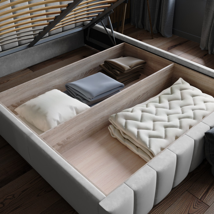 Нега Кровать интерьерная 900 светло-голубой, ПМ